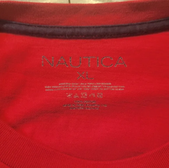 Nautica Men's Red T-Shirt - Picture 4 of 4